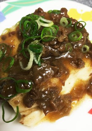肉あんかけ豆腐-レシピのメイン写真