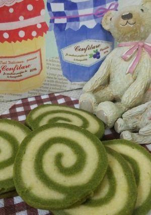 アイスボックスクッキー 抹茶♪かたつむり-レシピのメイン写真