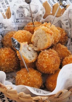 高野豆腐＆マグロジューシーメンチコロッケ-レシピのメイン写真