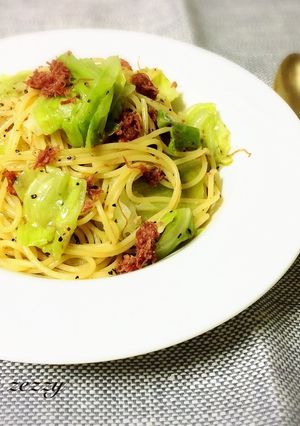 ヘルシー!コンビーフときゃべつのパスタ-レシピのメイン写真