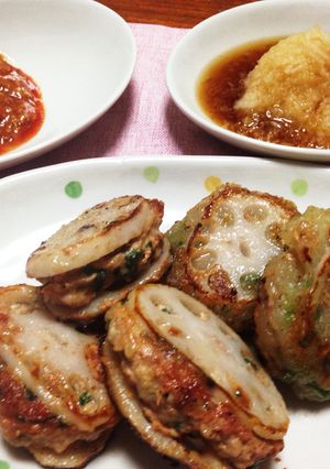 蓮根の挟み焼き☆洋風and和風の2種-レシピのメイン写真