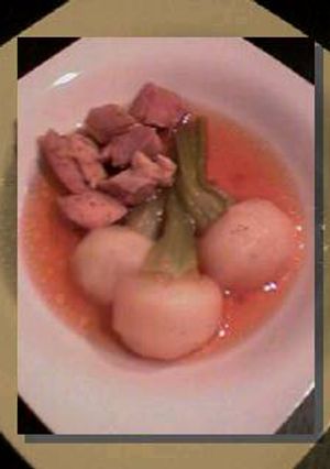鶏とカブの煮物-レシピのメイン写真