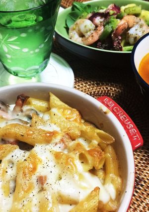 カルボナーラのペンネグラタン♫-レシピのメイン写真
