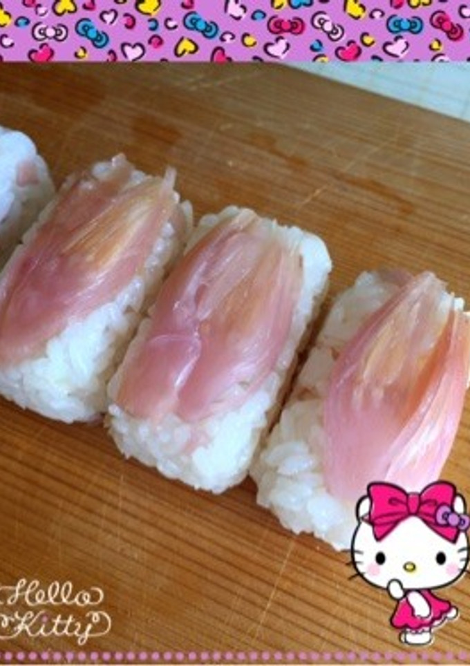 茗荷の押し寿司〜(o˘◡˘o)♡-レシピのメイン写真