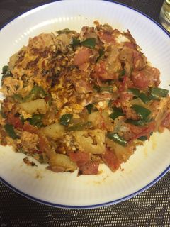 野菜たっぷりスパニッシュオムレツ!-レシピのメイン写真