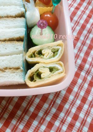 レタス入りの卵焼き-レシピのメイン写真