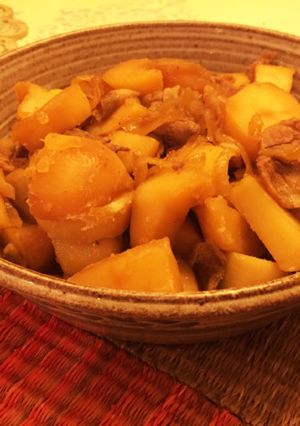 薄切り豚☆ピリ辛肉じゃが-レシピのメイン写真