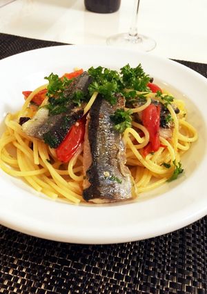ワインにも合う！サンマの美味しいパスタ-レシピのメイン写真