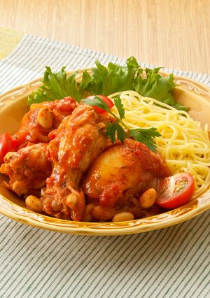 手羽元とじゃがいものトマト煮-レシピのメイン写真