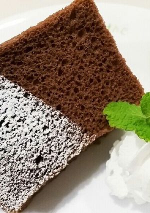 ふわふわ❤チョコシフォンケーキ-レシピのメイン写真