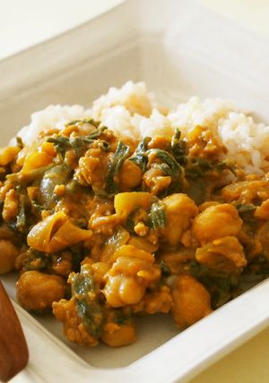 ニラとひよこ豆のあっさりカレー-レシピのメイン写真