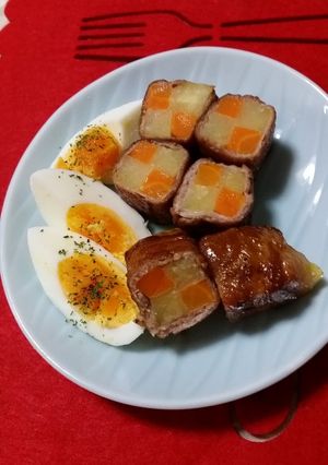 お弁当にぴったり！な野菜肉巻き-レシピのメイン写真
