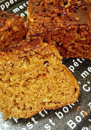 全粒粉でくるみとバナナのパウンドケーキ♪-レシピのメイン写真
