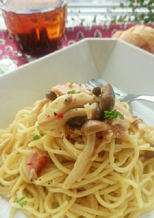 ポルチーニ香る✾茸の贅沢クリームパスタ-レシピのメイン写真