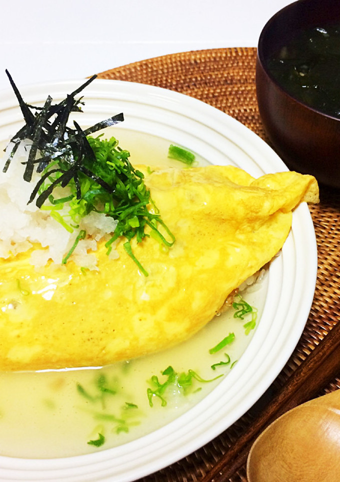 残った炊き込み御飯で…和風オムライス♫-レシピのメイン写真