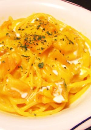 かぼちゃのクリームソーススパゲッティー-レシピのメイン写真