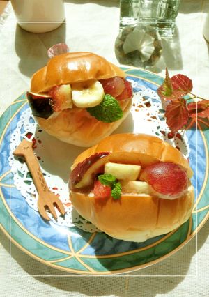 ほっこりきな粉♡秋のフルーツサンド-レシピのメイン写真
