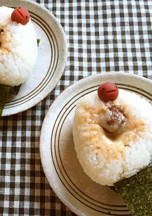 ミートボールのおにぎり-レシピのメイン写真