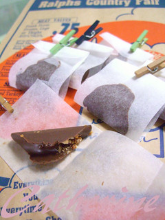 チョコでアーモンドプラリネをくるんだ♪-レシピのメイン写真