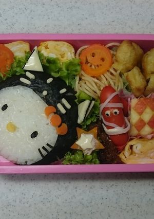 黒猫キティ弁当-レシピのメイン写真
