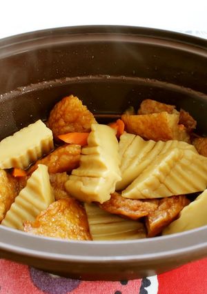 名古屋の母の味！角麩とはんぺんの煮物-レシピのメイン写真