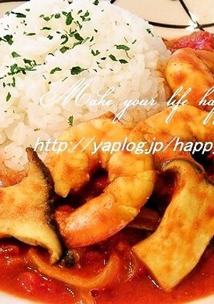 えびとエリンギ☆トマトカレー-レシピのメイン写真
