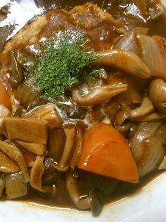 簡単豆腐ハンバーグ!きのこのデミソース♪-レシピのメイン写真