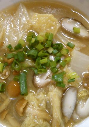 簡単！白菜と なめこの中華風 味噌煮込み-レシピのメイン写真