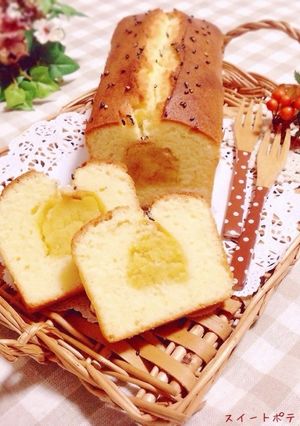 スイートポテト丸ごとパウンドケーキ♪-レシピのメイン写真