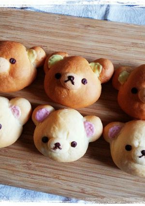 リラックマ&コリラックマのキャラパン-レシピのメイン写真