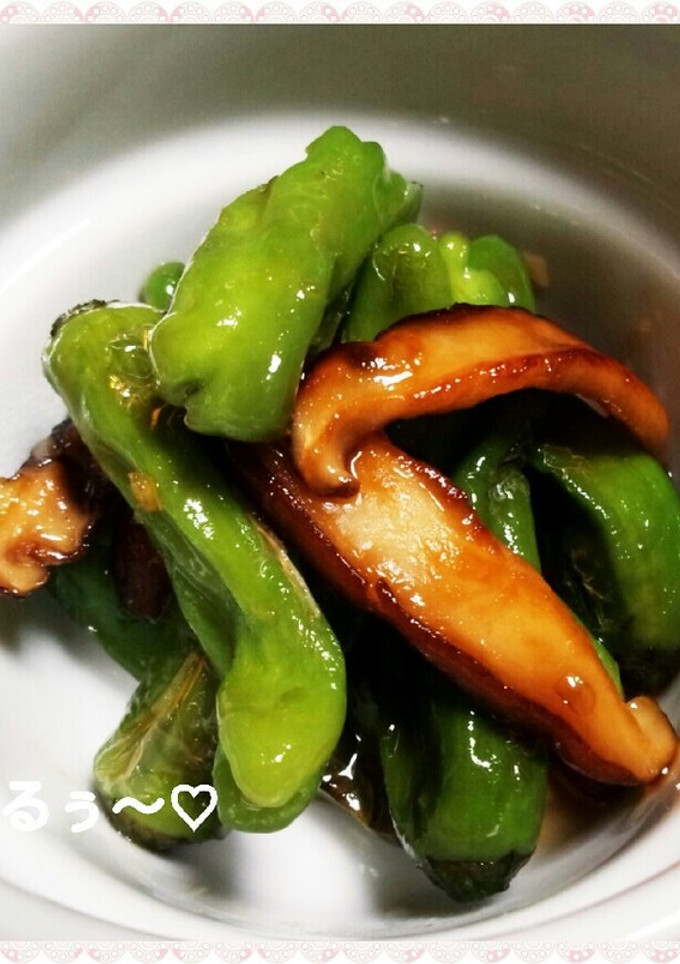 ししとうと椎茸の生姜焼き♪-レシピのメイン写真