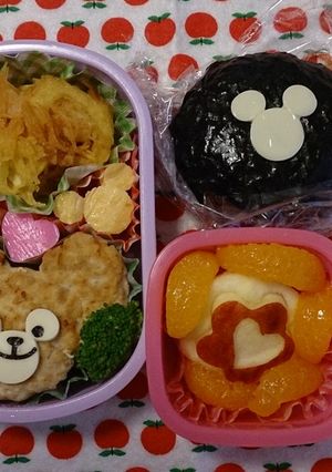 簡単♪ダッフィー☆キャラ弁-レシピのメイン写真
