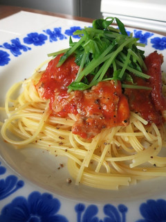 さんまのトマトパスタ-レシピのメイン写真