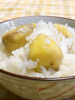 レンジで栗ご飯(茶碗6杯分)-レシピのメイン写真