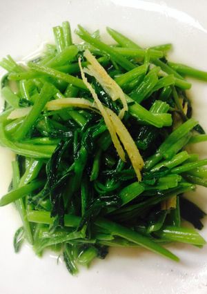 空心菜の中華炒め生姜風味-レシピのメイン写真