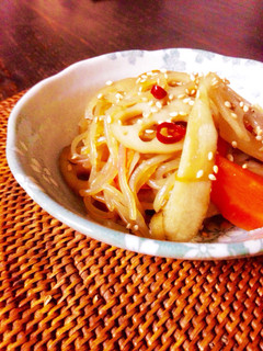 麺つゆで簡単キンピラ♪-レシピのメイン写真