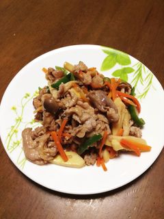 豚肉とタケノコの野菜炒め-レシピのメイン写真