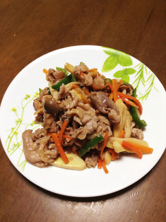 豚肉とタケノコの野菜炒め-レシピのメイン写真