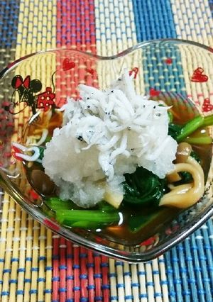 小松菜のじゃこおろし-レシピのメイン写真