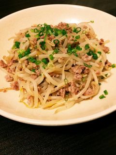 節約*挽き肉ともやしのマヨ醤油炒め*-レシピのメイン写真