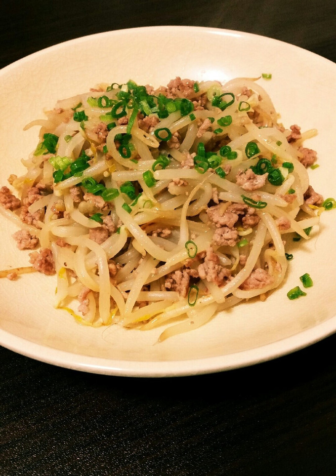 節約＊挽き肉ともやしのマヨ醤油炒め＊-レシピのメイン写真
