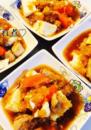 豆腐と鶏もものみぞれ煮-レシピのメイン写真