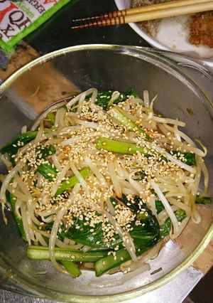 もやしと小松菜のオイスターソースかけ-レシピのメイン写真