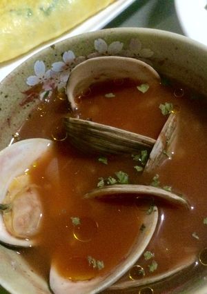 ホンビノス貝のトマトスープ-レシピのメイン写真