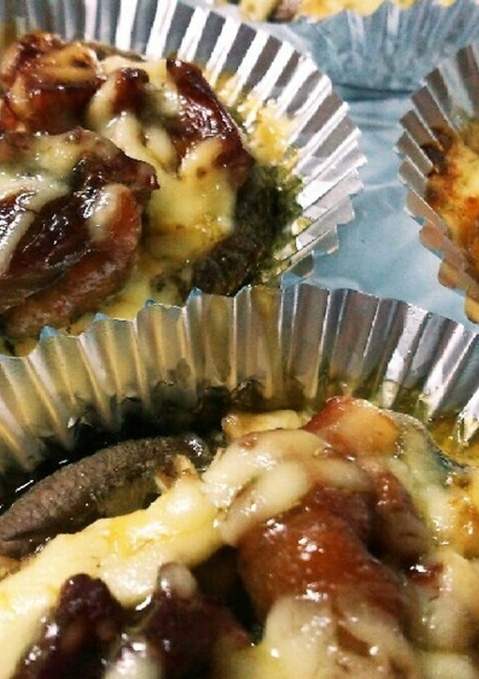 しいたけの焼き鳥マヨ焼き-レシピのメイン写真