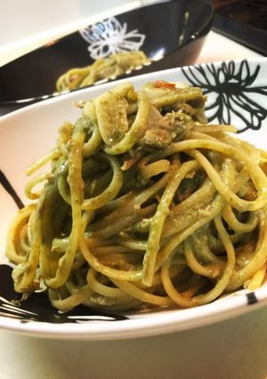 バジルとツナの豆乳クリームパスタ-レシピのメイン写真