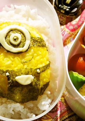 デコふりで簡単!ミニオンのスチュアート-レシピのメイン写真