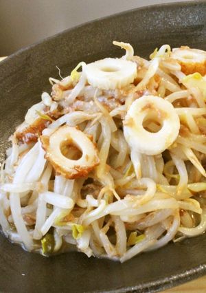 一人分♪レンジもやしとちくわの甘酒和え-レシピのメイン写真