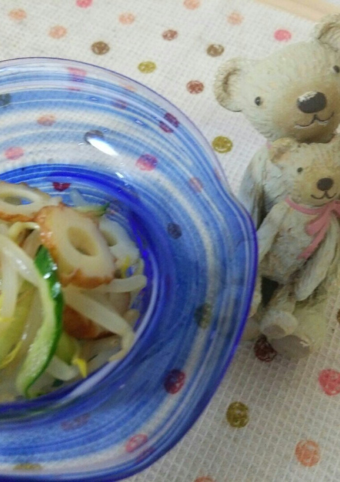 節約、簡単!!もやし&胡瓜&竹輪の和え物-レシピのメイン写真