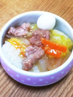お野菜たっぷり♪離乳食の八宝菜風中華丼-レシピのメイン写真